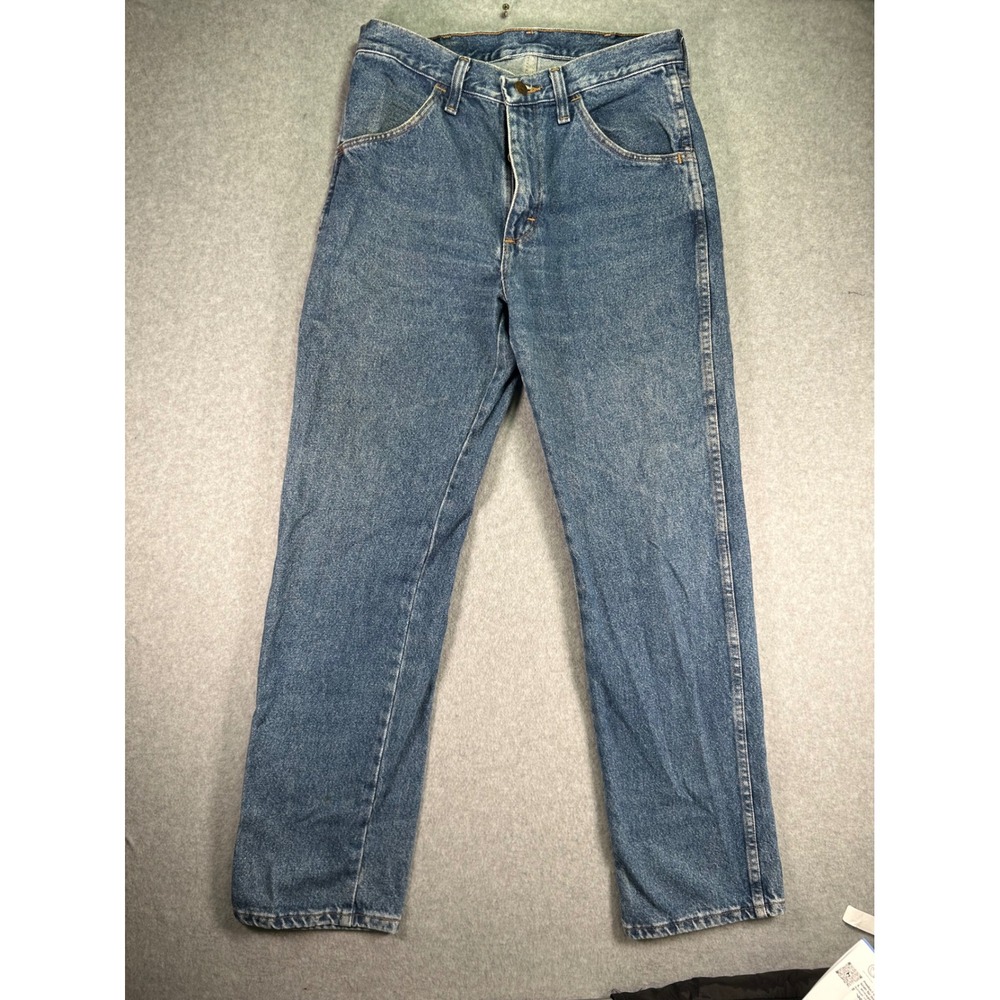 Rustler Mens Straight Leg Denim Jeans Medium Wash 100% Cotton 87P199W 30x30